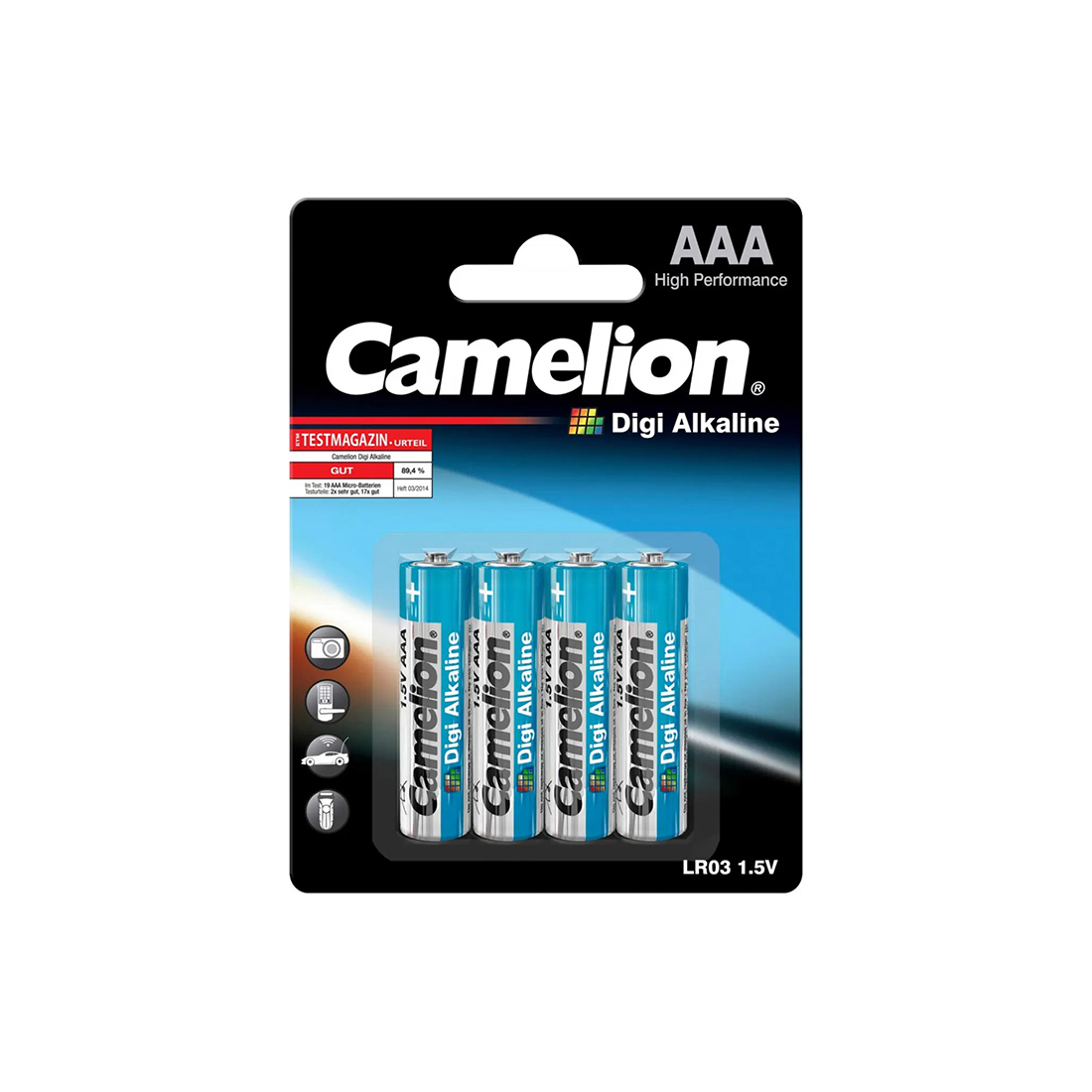 ��������� CAMELION Digi Alkaline LR03-BP4DG 4 ��. � ��������