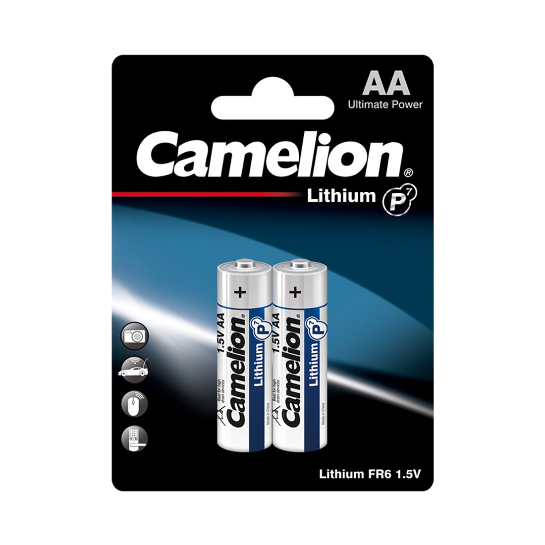 ��������� CAMELION Lithium P7 FR6-BP2 2 ��. � ��������
