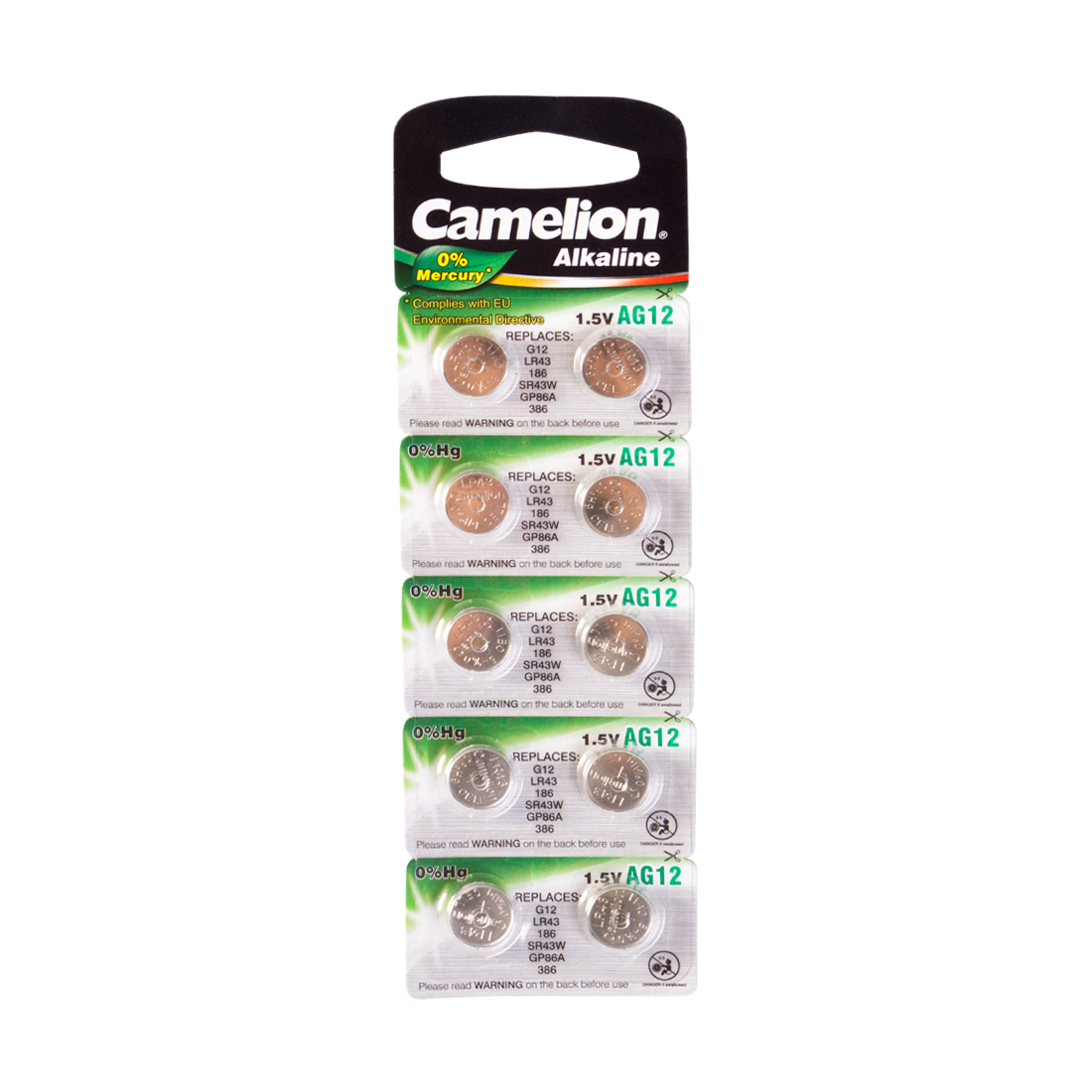 ��������� CAMELION Alkaline AG12-BP10(0%Hg) 10 ��. � ��������