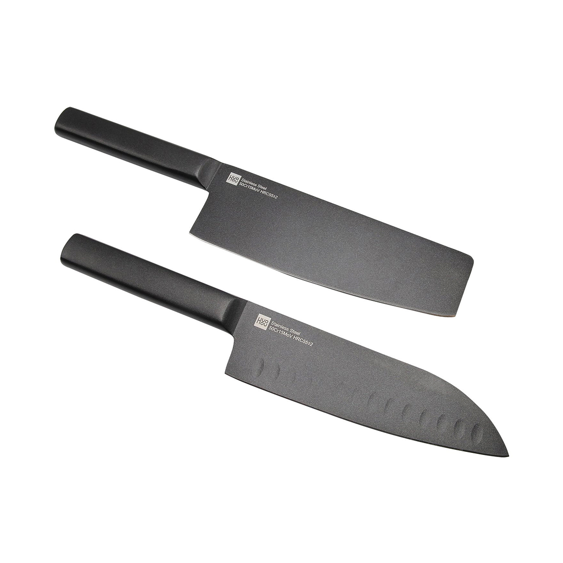 ����� ����� HuoHou Cool black non-stick steel knife set