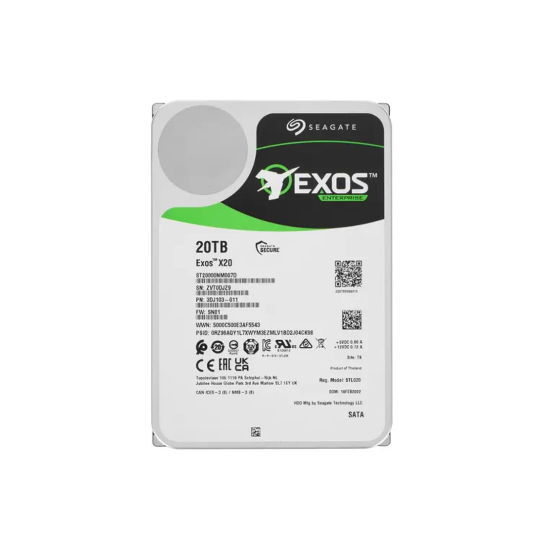 ������� ���� Seagate Exos X20 ST20000NM007D 20TB SATA