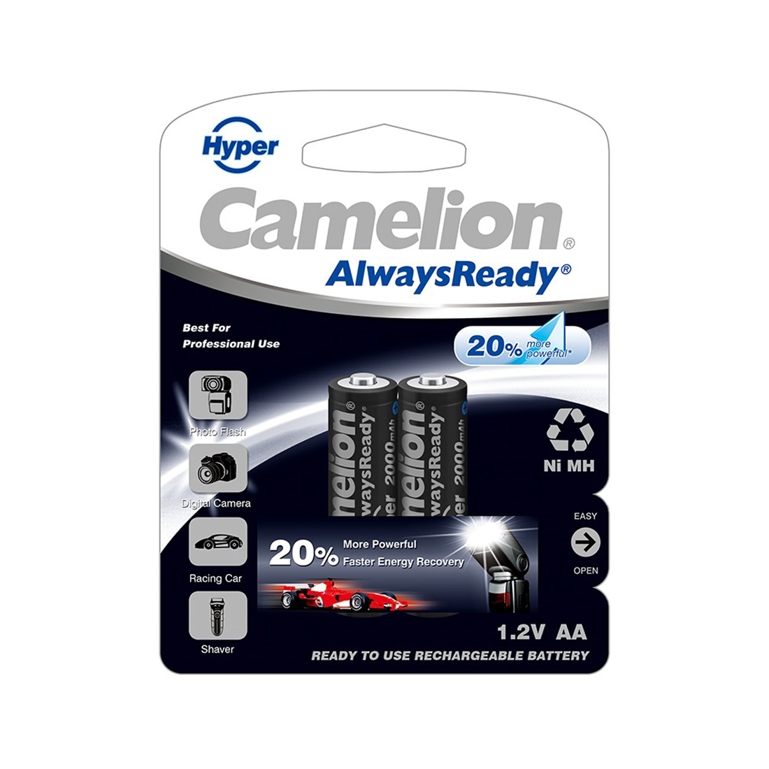 ����������� CAMELION AlwaysReady "Hyper" Rechargeable Ni-MH NH-AA2000HPBP2 2 ��. � ��������