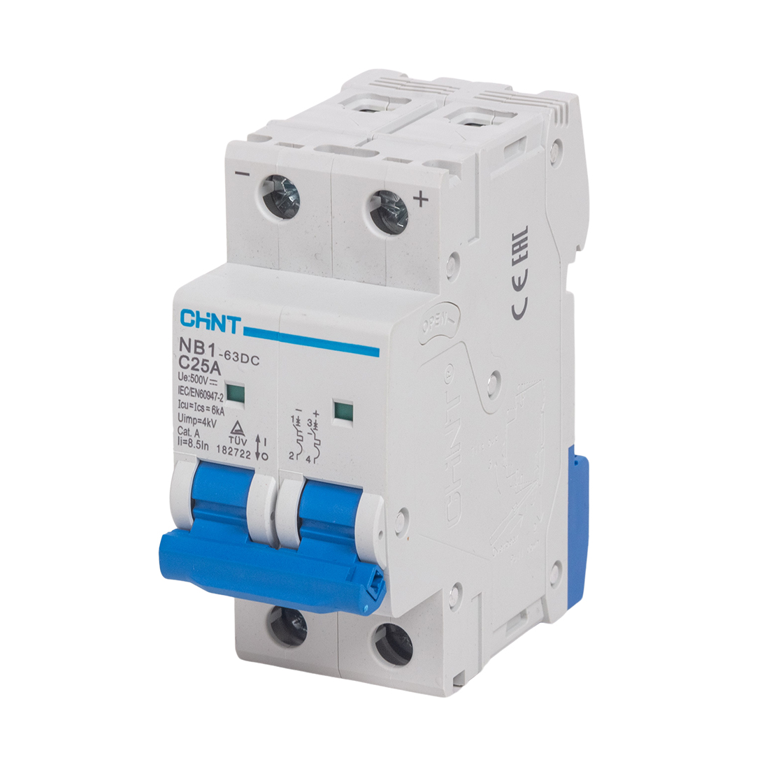 �������������� ����������� CHINT NB1-63DC 2P 25A DC500B 6kA