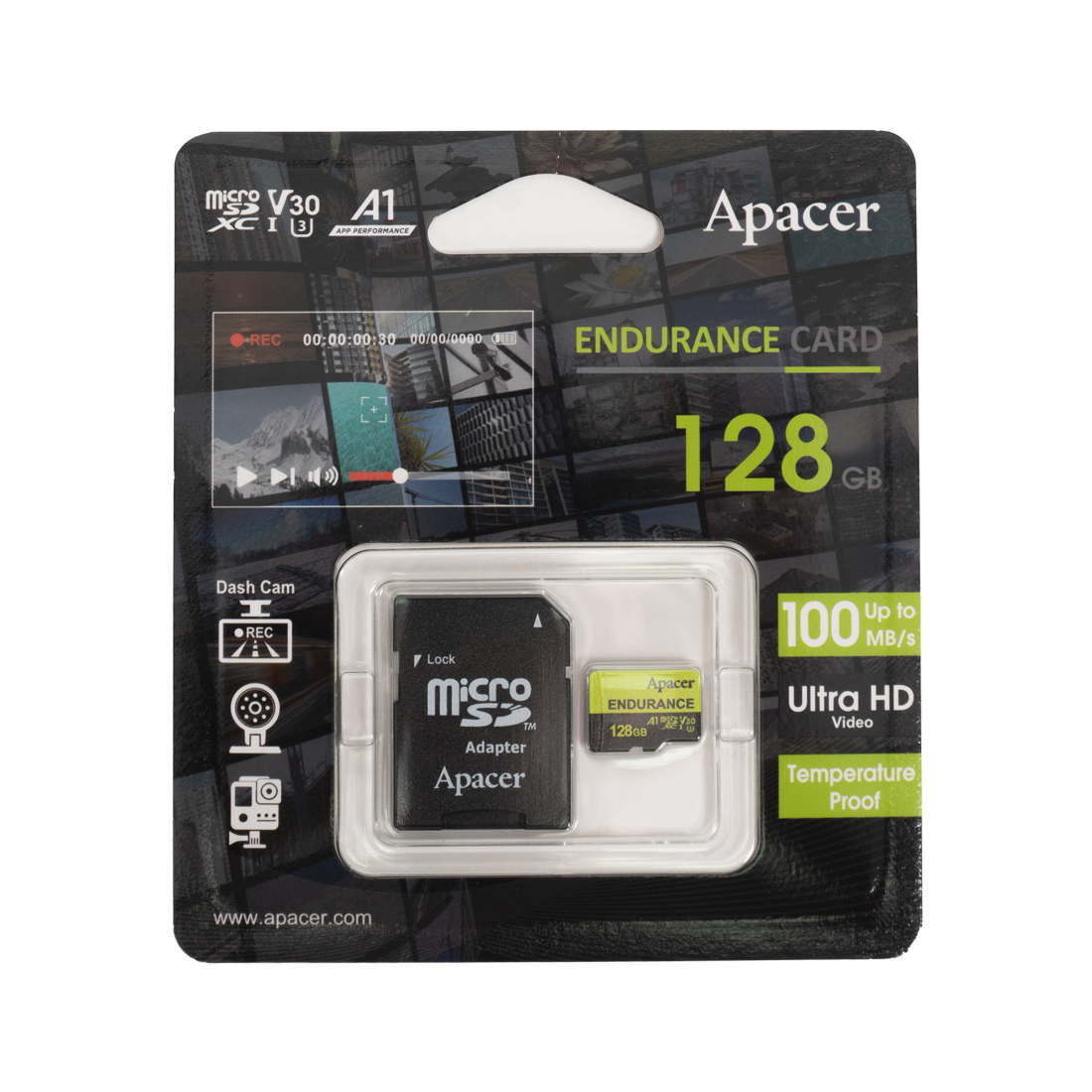 ����� ������ Apacer AP128GEDM1D05-R 128GB � ��������� SD