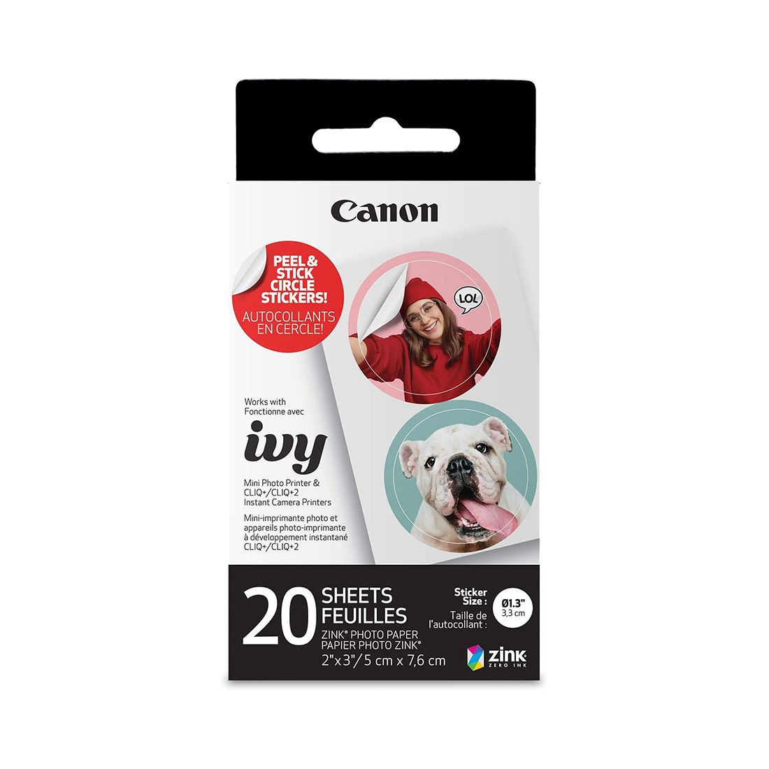 ���������� Canon ZINK CIRCLE PAPER 20 SHEET
