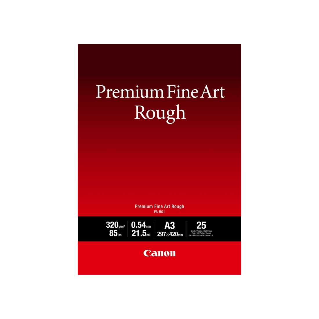 ��������� ���������� Canon Fine Art Rough FA-RG1 A3, 25 ��. (100% ������, ������ �������� (Rough)