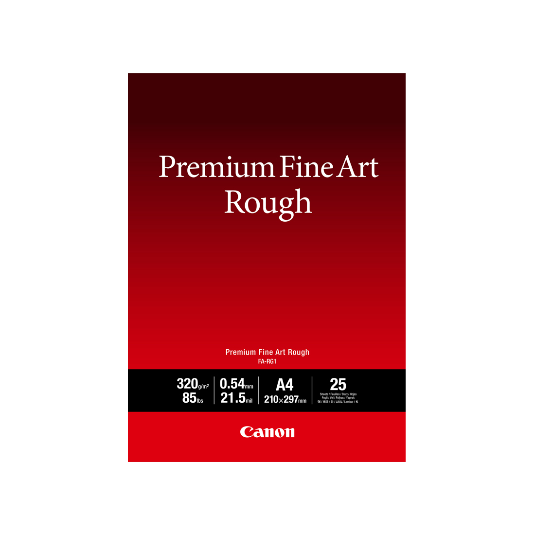 ��������� ���������� Canon Fine Art Rough FA-RG1 A4, 25 ��. (100% ������, ������ �������� (Rough)