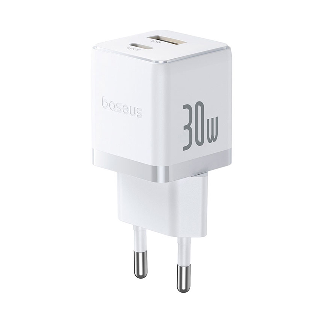 ������� ������� Baseus Palm C+U 30W White( � ��������� ������ Type-c) (P1011160A213-01)